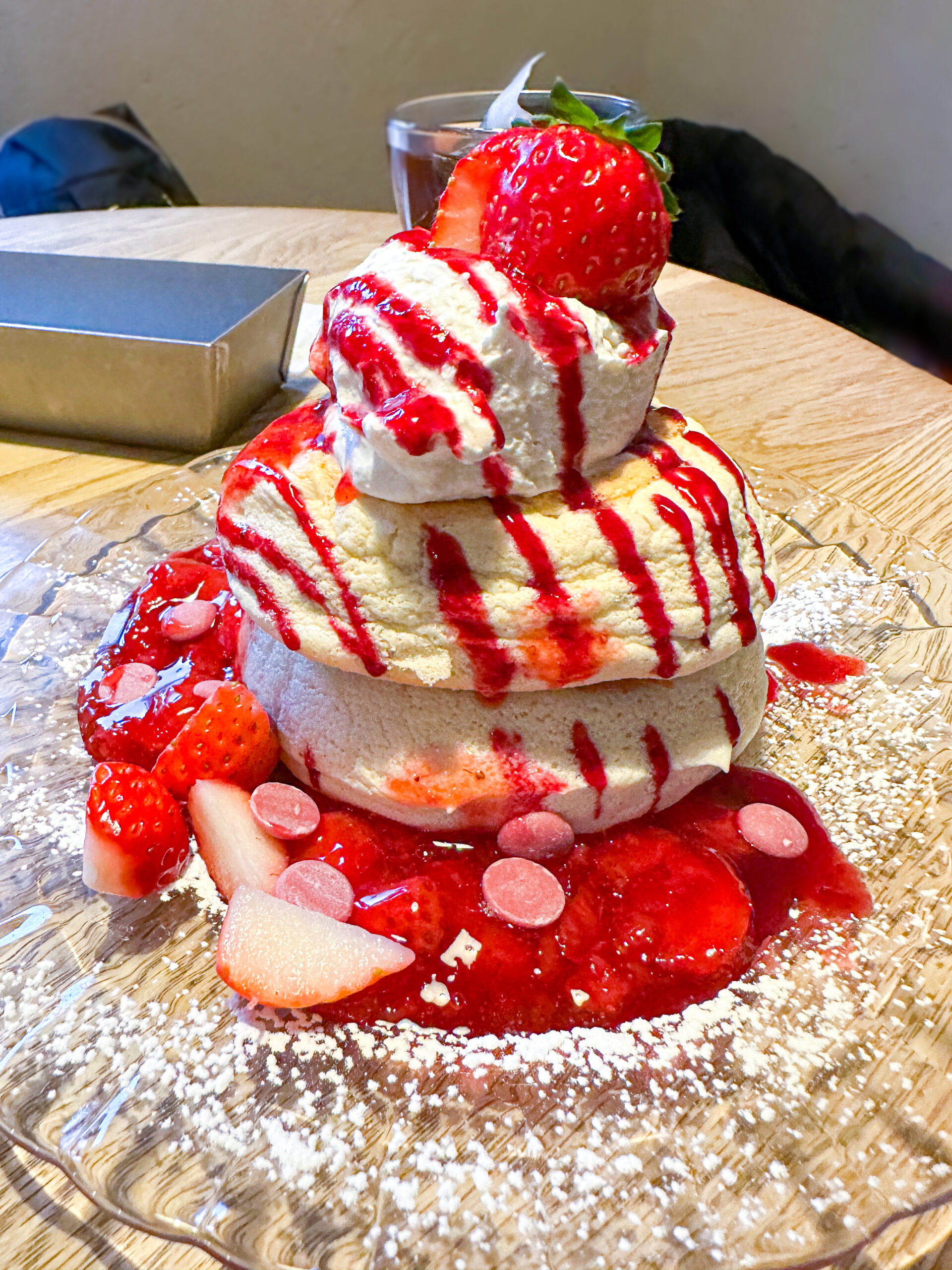 Strawberry Soufflé Pancakes: Inspired by Riz Labo Kitchen, Tokyo (gluten free)